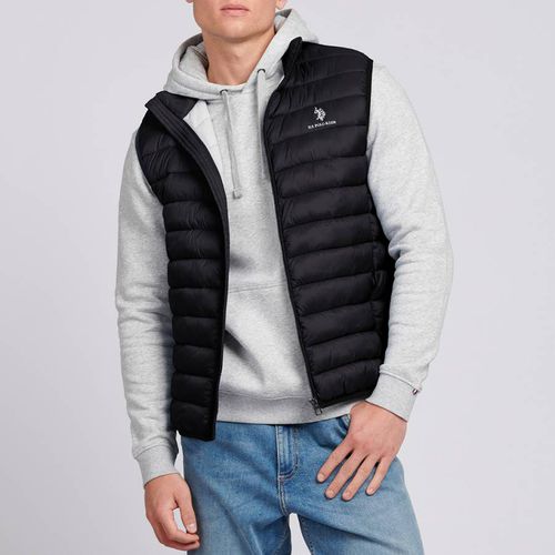 Black Bound Quilted Gilet - U.S. Polo Assn. - Modalova