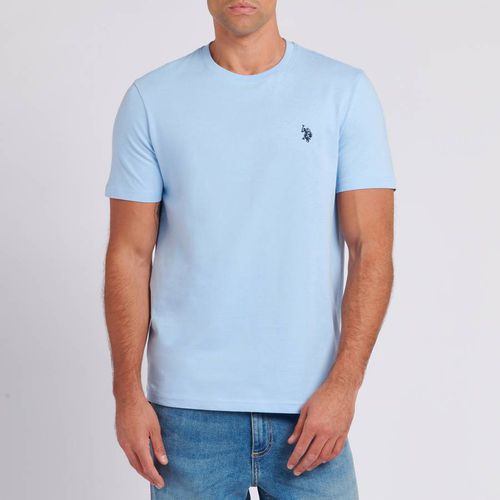 Pale Embroidered Logo Cotton T-Shirt - U.S. Polo Assn. - Modalova