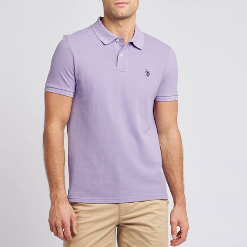 Lilac Pique Cotton Polo Shirt - U.S. Polo Assn. - Modalova