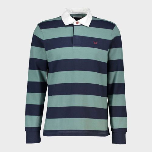 Multi Stripe Cotton Rugby Shirt - Crew Clothing - Modalova