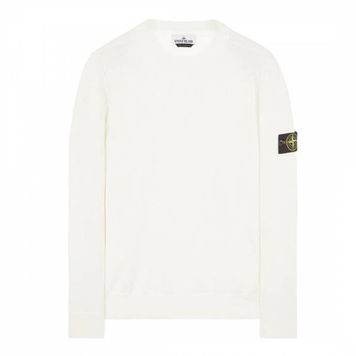 Ribbed Crew Neck Cotton Jumper - Stone Island - Modalova