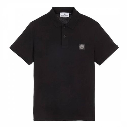 Black Cotton Blend Polo Shirt - Stone Island - Modalova