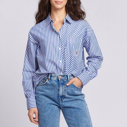 Stripe Loose Fit Cotton Blend Shirt - U.S. Polo Assn. - Modalova