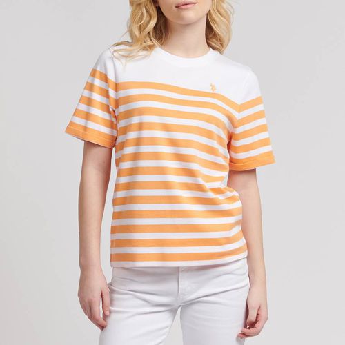 Regular Fit Stripe Cotton T-Shirt - U.S. Polo Assn. - Modalova