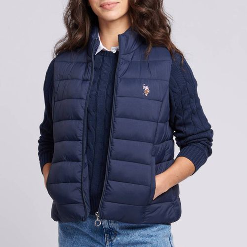 Lightweight Puffer Cotton Blend Gilet - U.S. Polo Assn. - Modalova