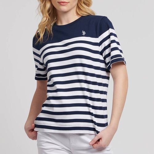 Regular Fit Stripe Cotton T-Shirt - U.S. Polo Assn. - Modalova