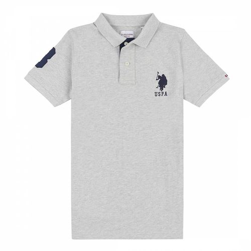 Boy's Patch Logo Pique Cotton Polo Shirt - U.S. Polo Assn. - Modalova