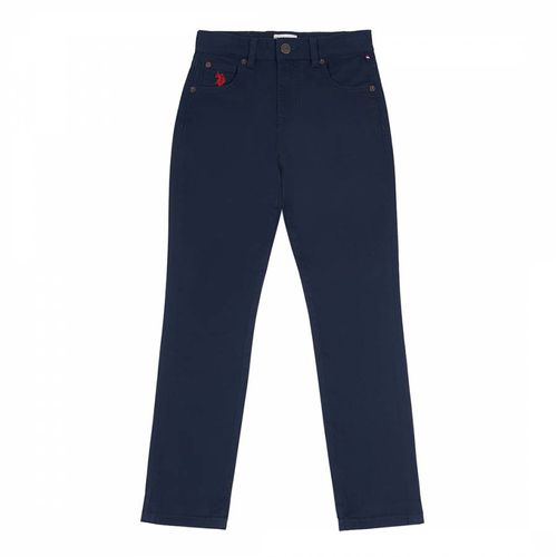 Navy Core Cotton Blend Trousers - U.S. Polo Assn. - Modalova