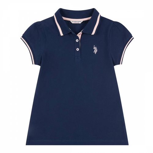 Girl's Cap Sleeve Cotton Polo Shirt - U.S. Polo Assn. - Modalova