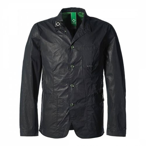 Navy Chalk Face Button Jacket - Ma Strum - Modalova