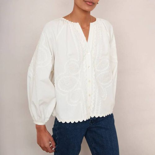 Ivory Veritie Ric Rac Blouse - Wyse - Modalova