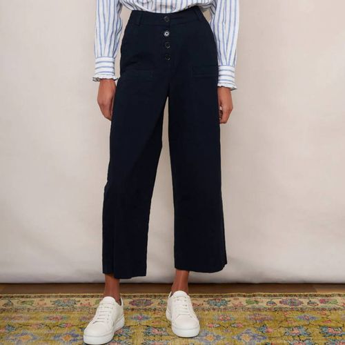 Navy Beau Trousers - Wyse - Modalova