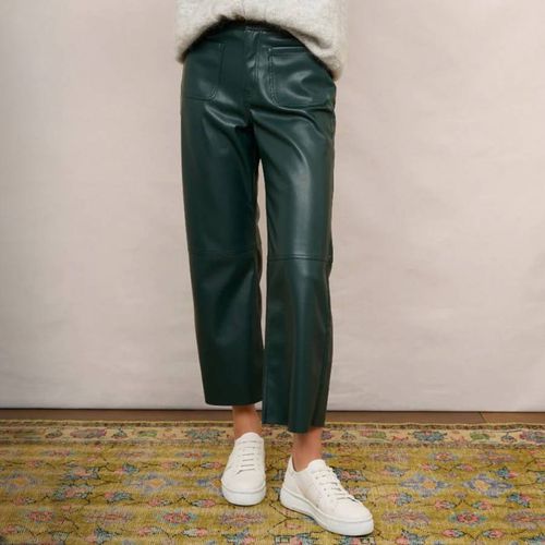 Green Jules Faux Leather Trousers - Wyse - Modalova