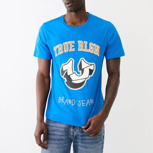 Large Printed Logo Cotton T-Shirt - True Religion - Modalova