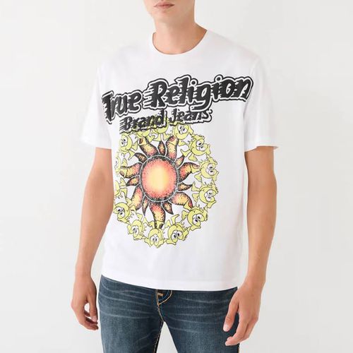 White Blazing Shoey Cotton T-Shirt - True Religion - Modalova