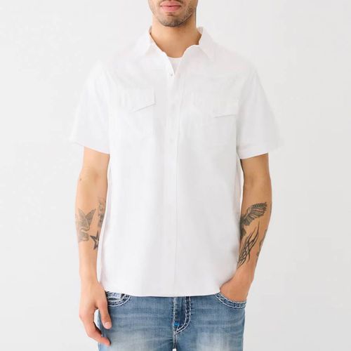 Woven Short Sleeve Cotton Shirt - True Religion - Modalova