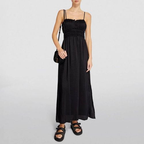 Black Silk Blend Maxi Dress - Frame - Modalova