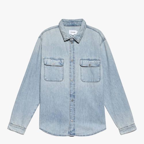 Washed Denim Cotton Shirt - Frame - Modalova