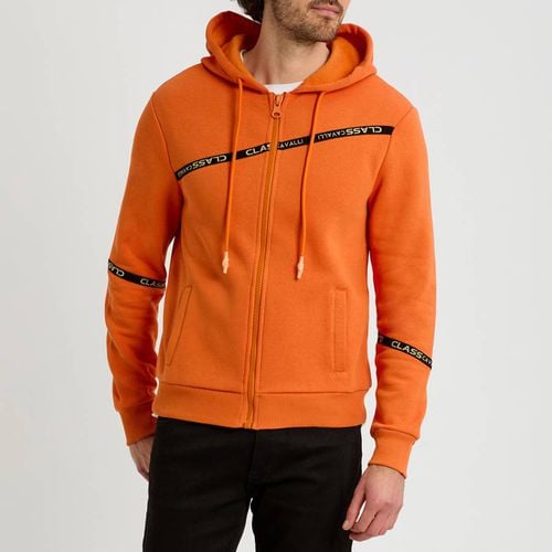 Orange Zip Up Hoodie - Cavalli Class - Modalova