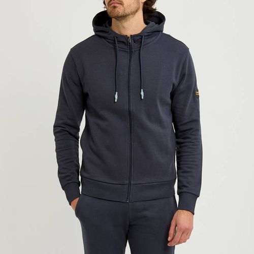 Navy Zipped Hoodie - Cavalli Class - Modalova