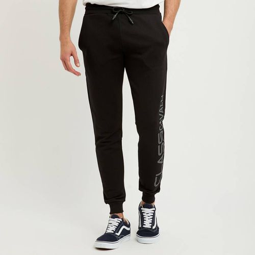 Printed Logo Cotton Fleece Joggers - Cavalli Class - Modalova