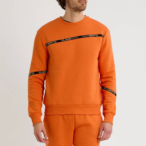 Brushed Fleece Crew Sweatshirt - Cavalli Class - Modalova