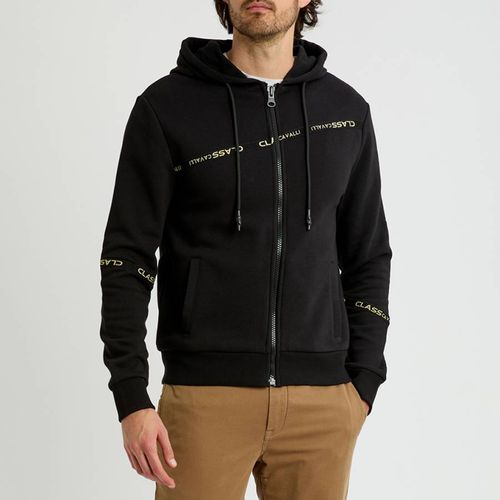 Black Zip Up Hoodie - Cavalli Class - Modalova