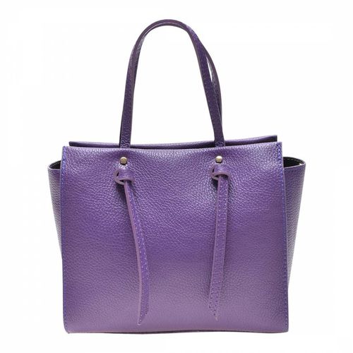 Purple Leather Handbag - Roberta M - Modalova