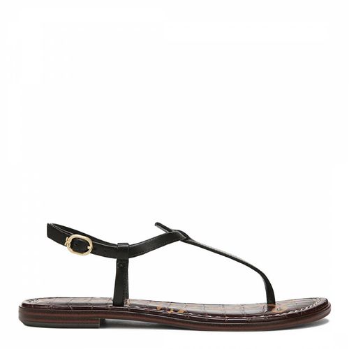 Black Gigi Vachetta Flat Sandal - Sam Edelman - Modalova