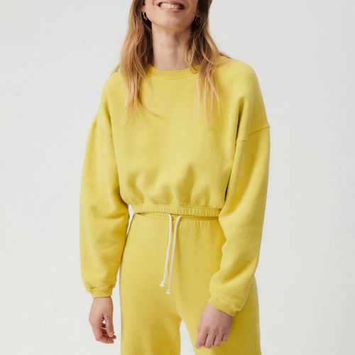 Yellow Izubird Cropped Sweatshirt - American Vintage - Modalova