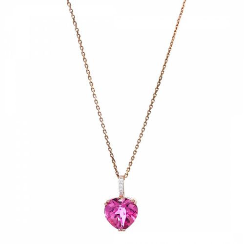 Pink Topaz/Diamond Royalia Pendant - Le Diamantaire - Modalova