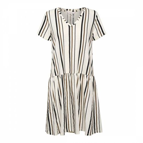 White Jodina Stripe Cotton Dress - Part Two - Modalova