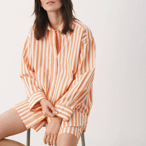 Orange Stripe Cotton Savanna Blouse - Part Two - Modalova