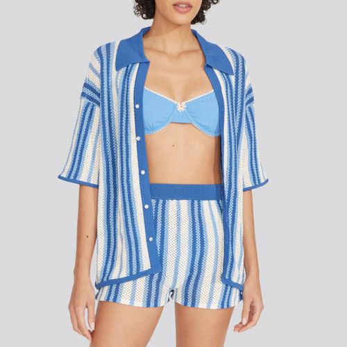 Blue Stripe Dahlia Top - Solid & Striped - Modalova