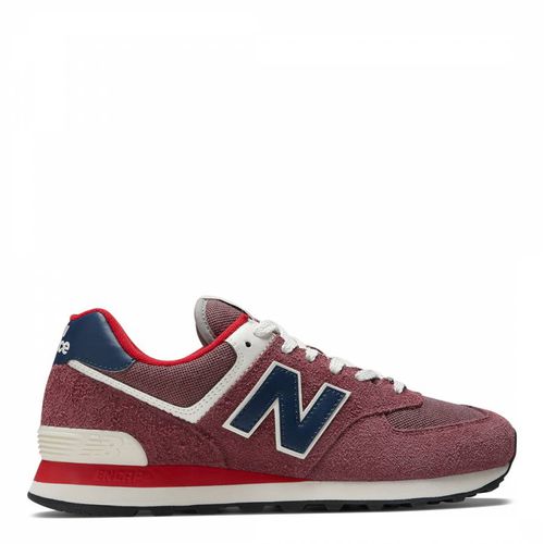 Unisex Burgundy 574 Trainers - New Balance - Modalova