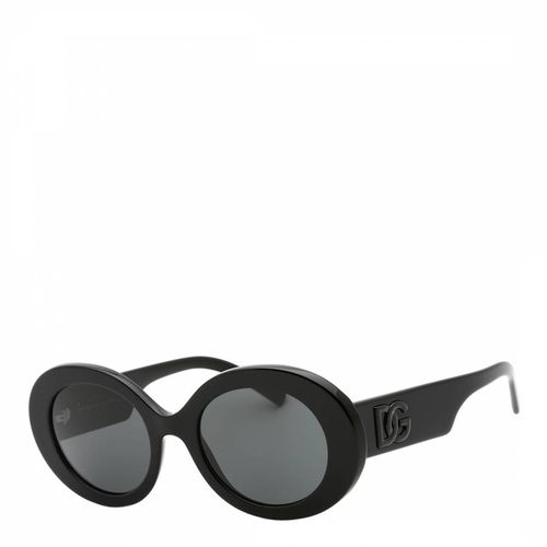 Women's Black/Dark Grey Sunglasses 51mm - Dolce & Gabbana - Modalova
