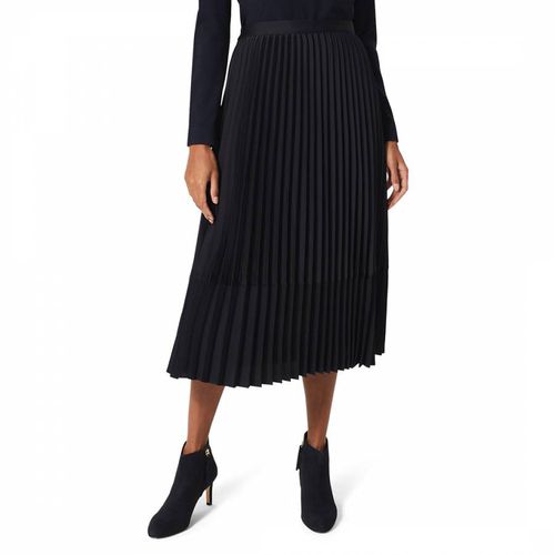 Navy Thandie Pleated Skirt - Hobbs London - Modalova
