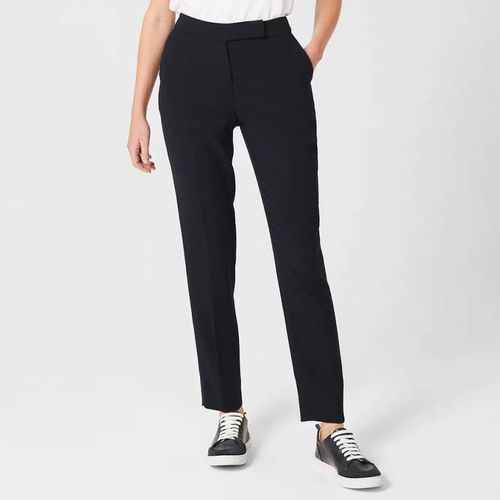 Navy Abigail Tapered Trousers - Hobbs London - Modalova