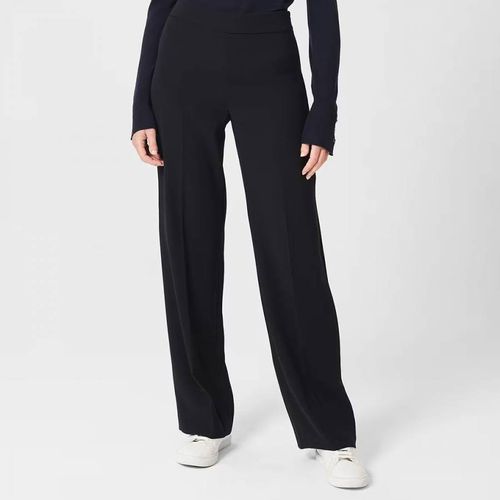 Navy Abigail Wide Leg Trousers - Hobbs London - Modalova