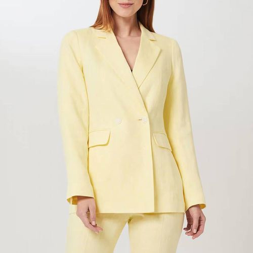 Yellow Asher Linen Blazer - Hobbs London - Modalova