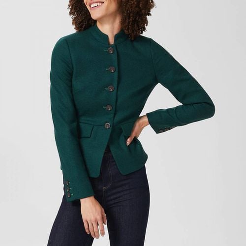 Dark Green Adrianna Wool Jacket - Hobbs London - Modalova