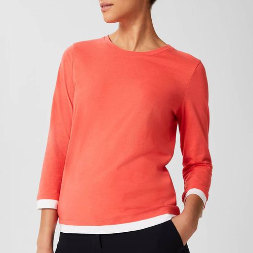 Coral Amelie Cotton Top - Hobbs London - Modalova