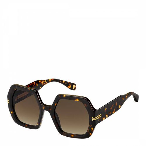 Black Rectangular Geometrical Sunglasses 53 mm - Marc Jacobs - Modalova