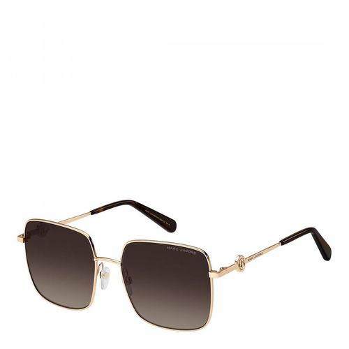 Gold Square Sunglasses 58 mm - Marc Jacobs - Modalova