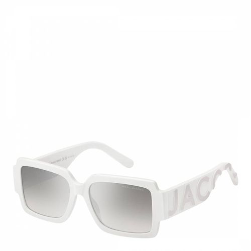 White Rectangular Sunglasses 55 mm - Marc Jacobs - Modalova