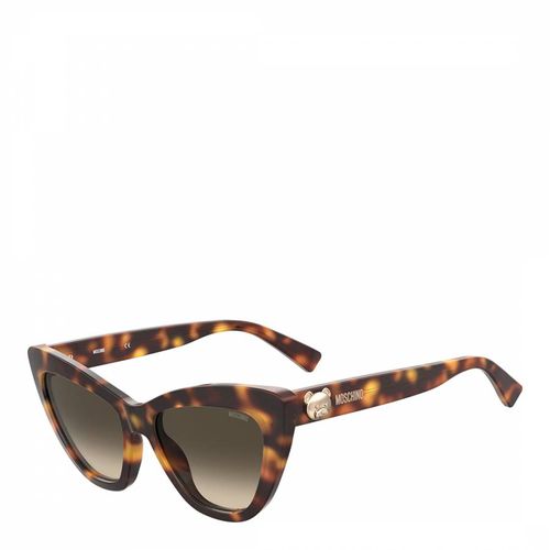 Brown Cat Eye Sunglasses 54 mm - MOSCHINO - Modalova