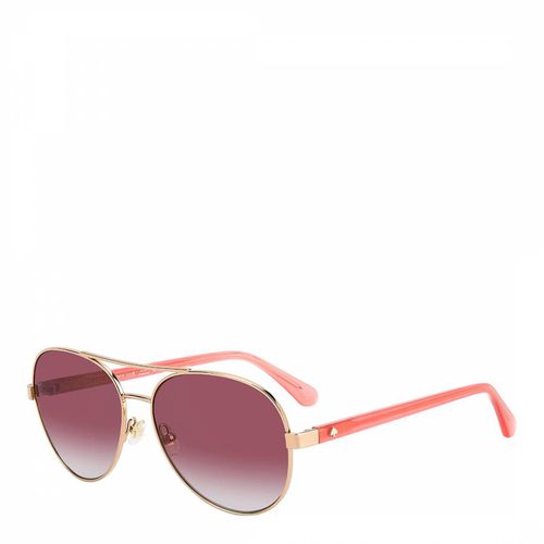 Pink Pilot Sunglasses 58 mm - Kate Spade - Modalova