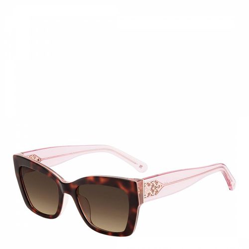 Pink Rectangular Sunglasses 53 mm - Kate Spade - Modalova