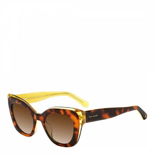 Brown Rectangular Sunglasses 51 mm - Kate Spade - Modalova