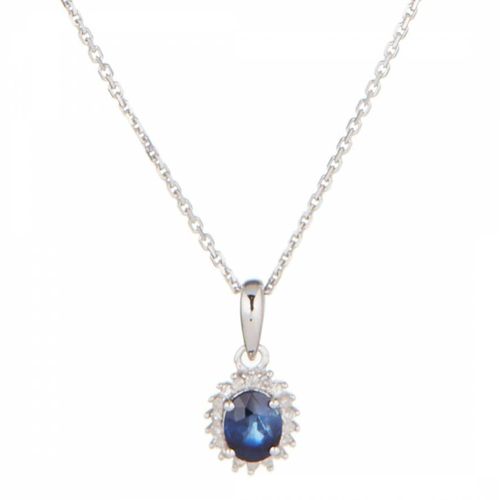 White Abra Sapphire Pendant Necklace - Artisan Joaillier - Modalova